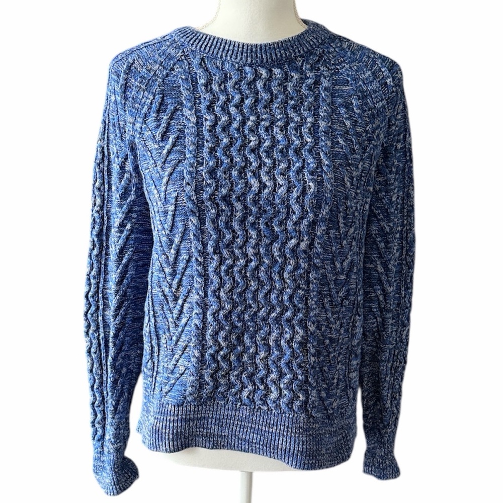 GAP Blue Cable Knit Sweater